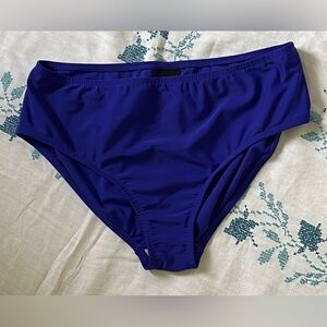 Mossimo Cobalt Blue Women’s Swim Bikini Bottom Medium Coverage EUC Sz 18W